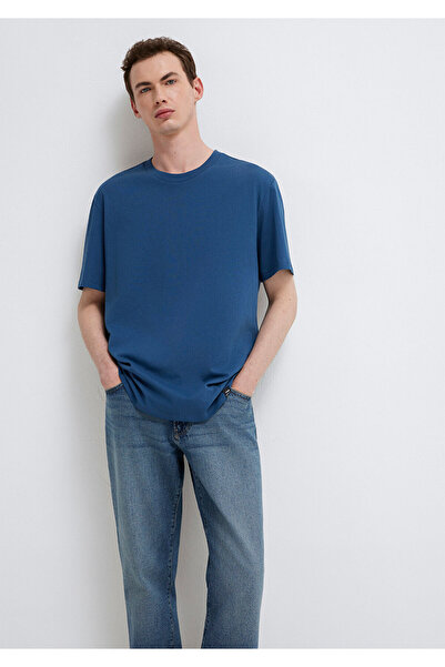 Mavi Label Detailed Basic T-Shirt Loose Fit / Comfortable Cut 0611824-90609