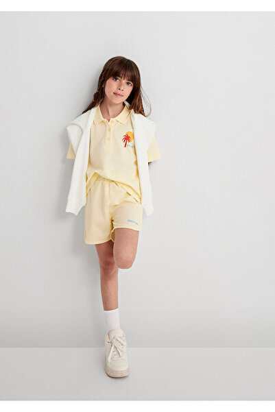 Mavi Venice 1991 Printed Yellow Shorts 7410006-89143