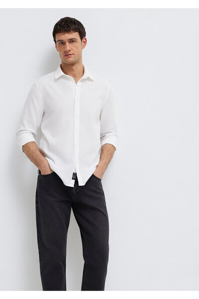 Mavi Weißes Hemd Slim Fit / Slim Fit 0211656-620
