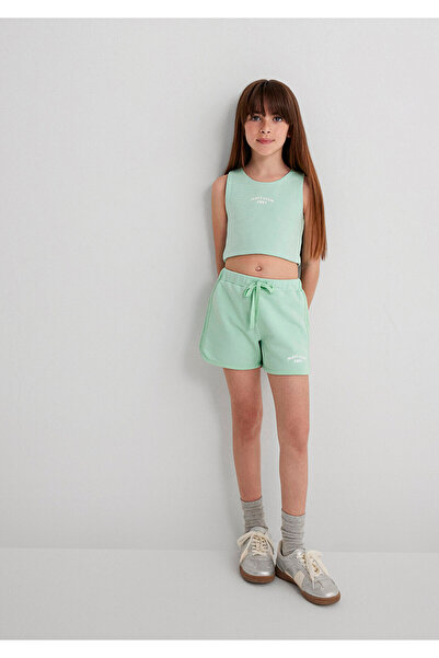 Mavi Pantaloni scurți verzi cu imprimeu Club 7410008-71447