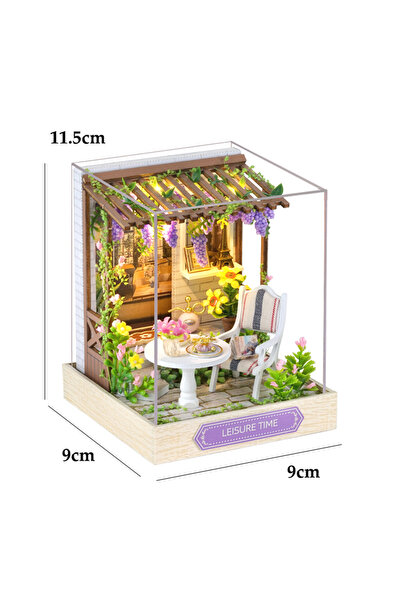 Choice QT-087 with cover Kitten Mini Doll House 3D Puzzle Assembly Model Buil...