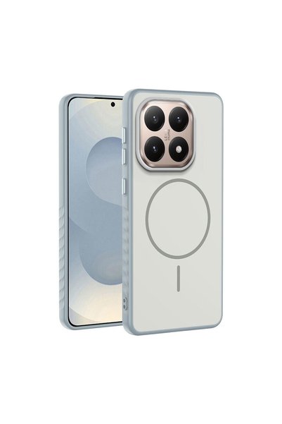 Zebana Xiaomi Mi 15t Compatible Case Mono M-Safe Silicone Case Gray