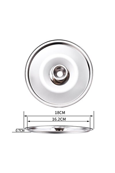 Choice 18cm New 10-24cm Round Pot Lid Thicken Stainless Steel Saucepan Cover ...