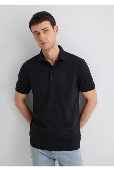 Mavi Black Polo T-Shirt Regular Fit / Regular Fit 0612011 -900
