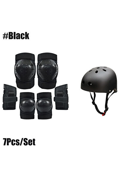 Choice L-For Adult 7pcs Professional Sports Roller Skating Protective Gear Kn...