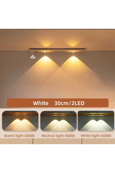 Choice4 3 colors in one Lamp White-30cm LED Ultra Thin Under Cabinet Lights M...