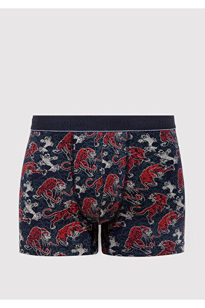 Mavi Kaplan Baskılı Lacivert Boxer 091121-24413
