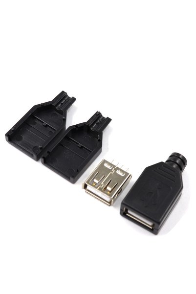 Choice A Female 10Set 10pcs Type A Male Female USB 4 Pin Plug Socket Connecto...