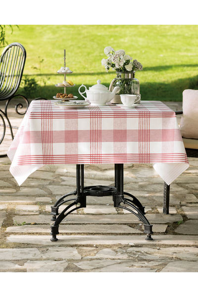 Madame Coco Majori Pvc Tablecloth - Red - 140X140 cm