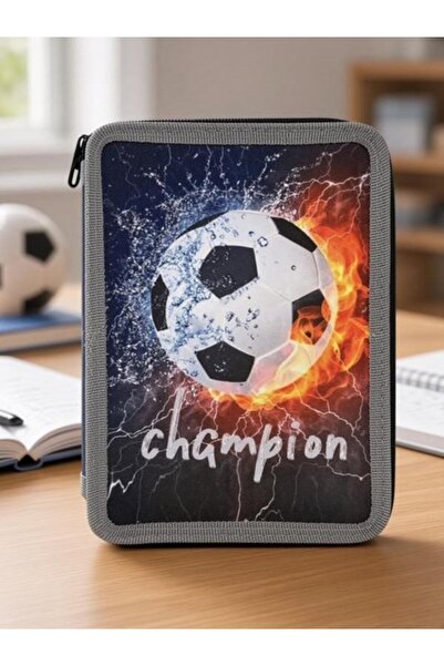 OEM Trusă școlară completă, 'Champion', pentru băieți, 12 creioane colorate, ...