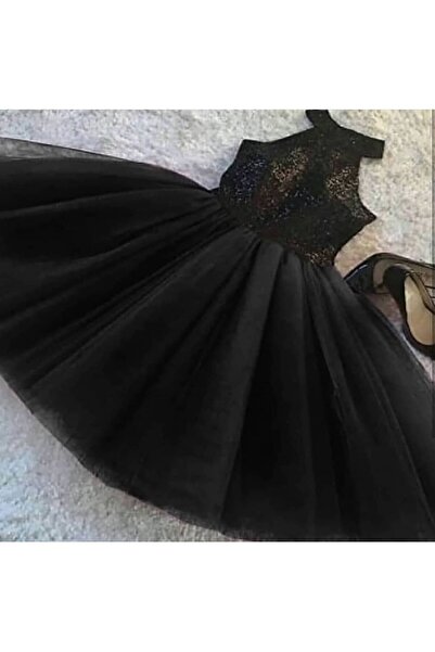 Styling Park Pul Payet Detaylı Tütü Elbise Balo Mezuniyet Parti Elbisesi