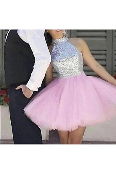 Styling Park Pul Payet Detaylı Tütü Elbise Balo Mezuniyet Parti Elbisesi