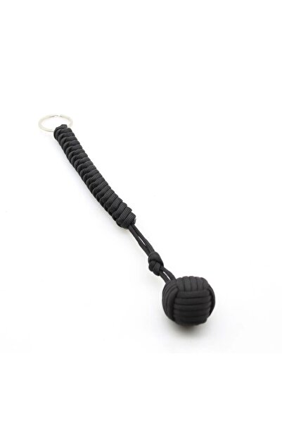 Choice BPA080-Black 1pc Monkey Fist Steel Ball Self Defense Lanyard Survival ...