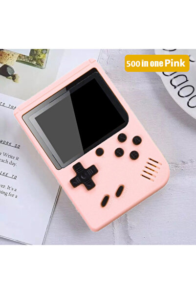 Choice9 pink-1 Built-in 500 Handheld Game Player 5.3-inch Handheld Classic ar...