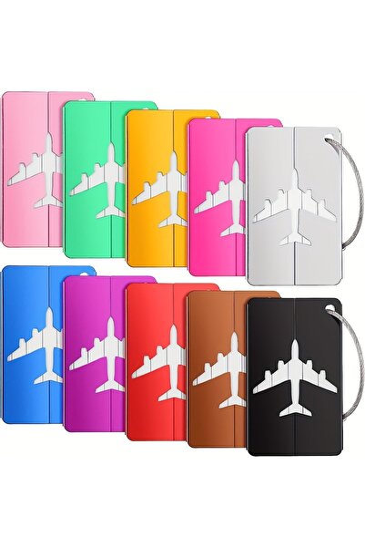 Choice 10 mixed colors 5/10pc Aluminum Travel Luggage Tag Durable Luggage Ide...