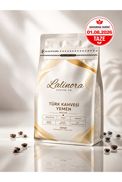 Lalinora Coffee Co Premium Türk Kahvesi Yemen Mocha 250GR (Öğütülmüş) Nitelikli