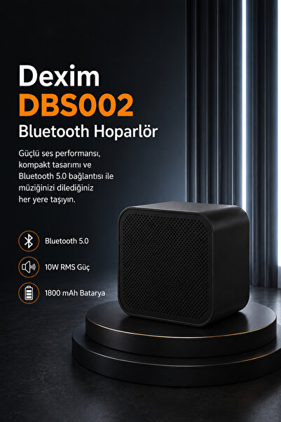 Dexim Boox Sc-836 Taşınabilir Kablosuz Hoparlör Bluetooth V5 - Dbs002