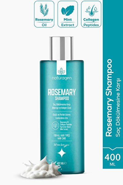 Naturagen Rosemary Yoğun Bakım Şampuanı Dökülme Karşıtı Hızlı Uzamaya Yardımcı