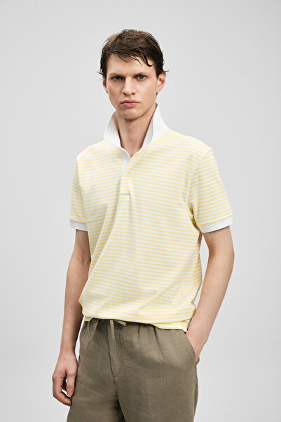 Lufian Landon Smart Men's Polo T-Shirt Yellow