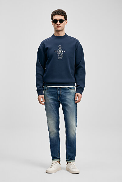 Lufian Max Smart Jean Men's Slim Fit Blue Trousers