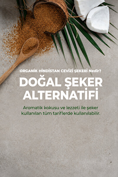 TheLifeCo Organik Hindistan Cevizi Şekeri 300 G
