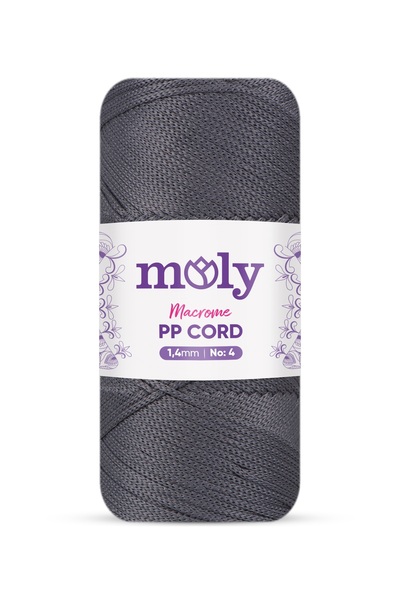 Moly 1.40 mm Moly Macrame Rope (069 Dark Gray-2)