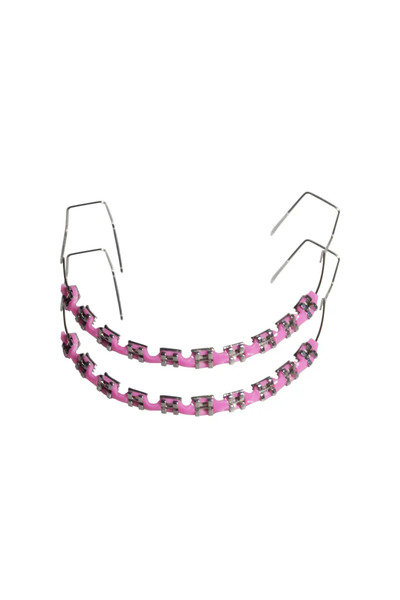 Choice1 Pink Fashion Braces 1 Pair Colorful Temporary Tooth Decoration With M...