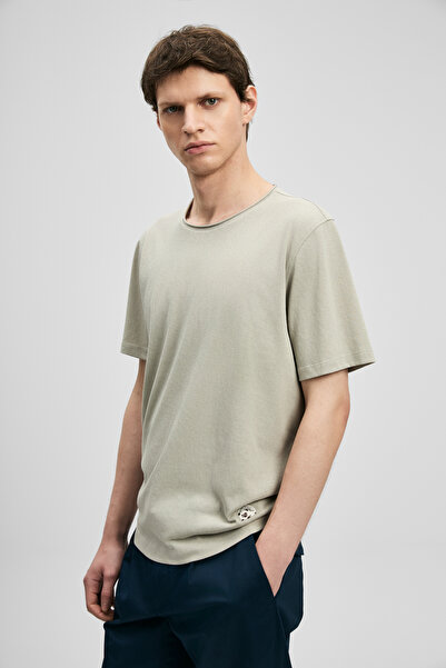 Lufian Ανδρικό μπλουζάκι Junya Basic Μπεζ
