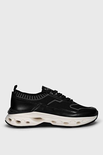 Lufian Tımothı Erkek Deri Sneaker Ayakkabı Siyah