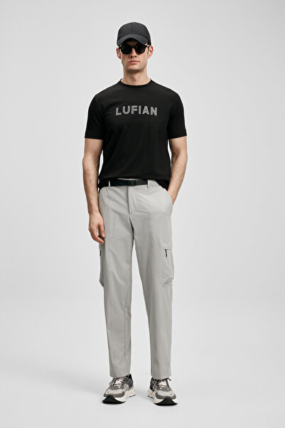 Lufian Tricou grafic modern Oscar, negru