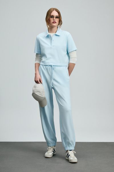 Lufian Nılda Knitted Women's Sweatpants Blue