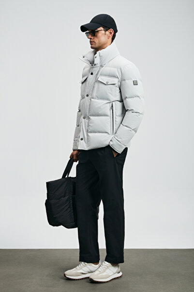 Lufian Genıous Goose down Men's Coat Light Gray