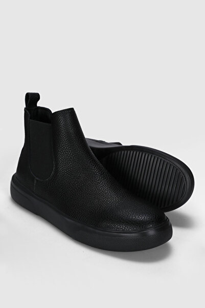 Lufian Atlas Men's Leather Boots Black