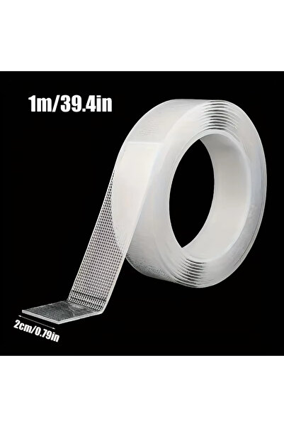 Choice3 20mm x 1m-3 Rolls Heavy Duty Nano Tape Double Sided Transparent Water...