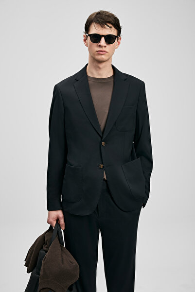 Lufian Noa Sport Men's Blazer Jacket Slim Fit Black