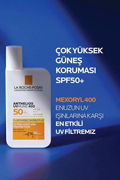 La Roche Posay Tüm Cilt Tipleri İçin Uygun Güneş Bakımı Seti: Anthelios Uvmune Fluid Yüz Güneş Kremi SPF50+ 50ml X2