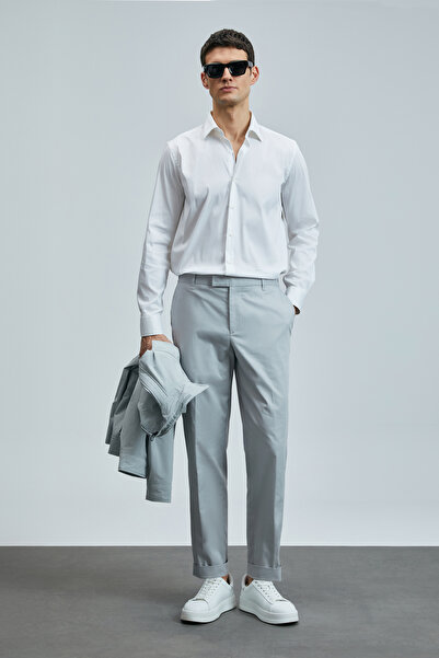 Lufian Samuel Smart Men's Chino Pants Slim Fit Stone