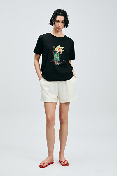 Lufian Tricou Fame pentru femei, negru