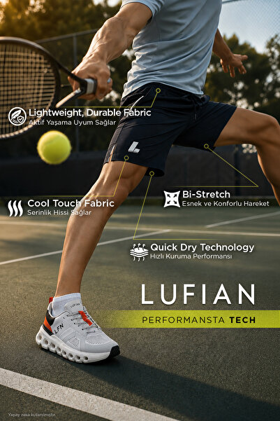 Lufian Loom Men's Sports Shorts Navy Blue