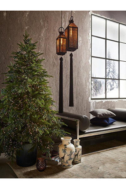 BraziPremium By OLLMA Brad de Crăciun artificial impermeabil Pin Spark de Lux cu 7200 Mini LED-uri, exterior-interior, PE, 240cm