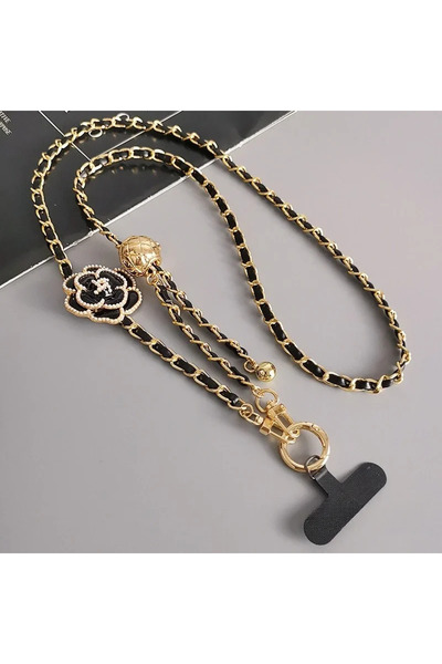 Choice1 black Phone Lanyard Mobile Phone Lanyard Crossbody Round Ball Telesco...