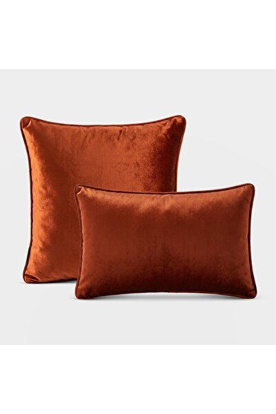 Lidoma Home Set de huse pentru perne decorative cu textură de catifea lucioas...