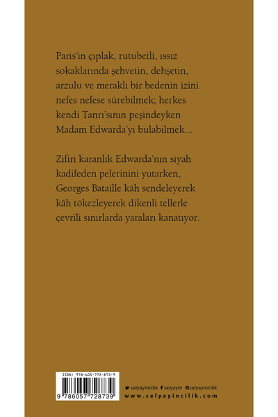 Sel Yayıncılık Madam Edwarda - Georges Bataille 9786057728739
