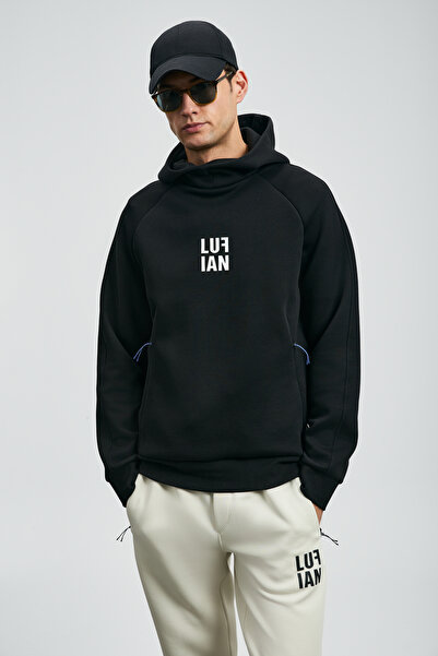 Lufian Snow Erkek Sweatshirt Siyah