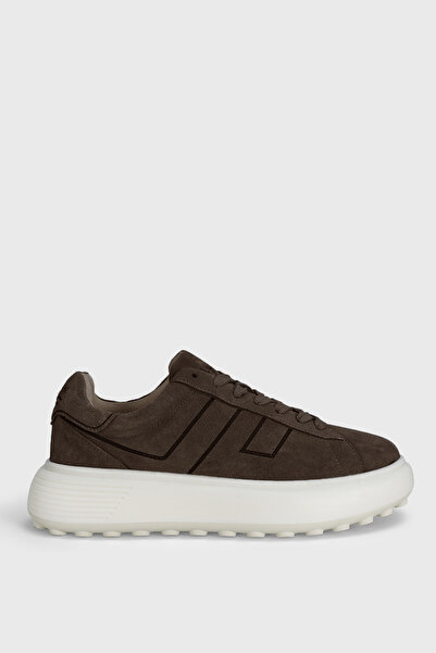Lufian Frank Men's Leather Sneaker Shoes Sand