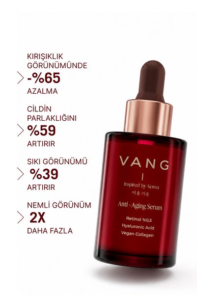 VANG 0.5% Retinol Night Serum, Anti-Aging & Anti-Wrinkle, Anti-Fine Line Appearance, Vegan Collagen, 30 ml