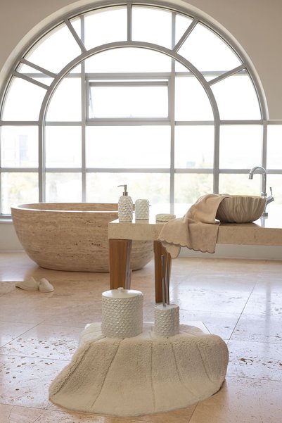 İrya Lindy 5 Piece Bathroom Set Pearl