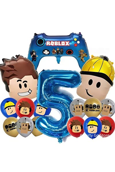 Choice3 balloon-16pcs-5 Roblox Balloons Roblox Themed Boy Balloons Cartoon Do...