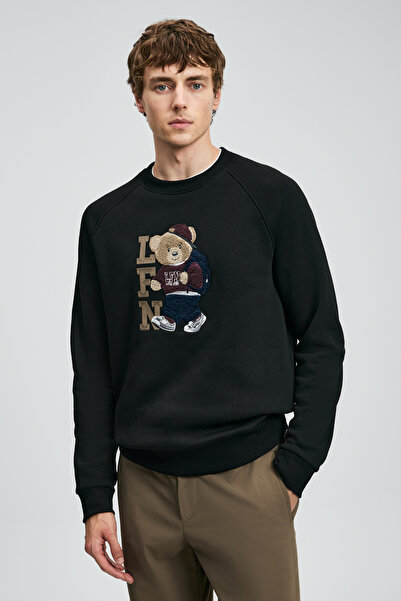 Lufian Storm Erkek Sweatshirt Siyah