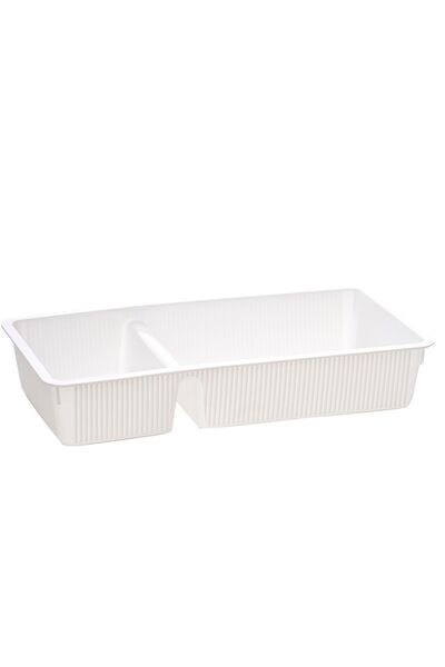 Porsima WH-72 Çekmece İçi İki Bölmeli Çok Amaçlı Organizer Beyaz- Dolap İçi Düzenleyici Organizer